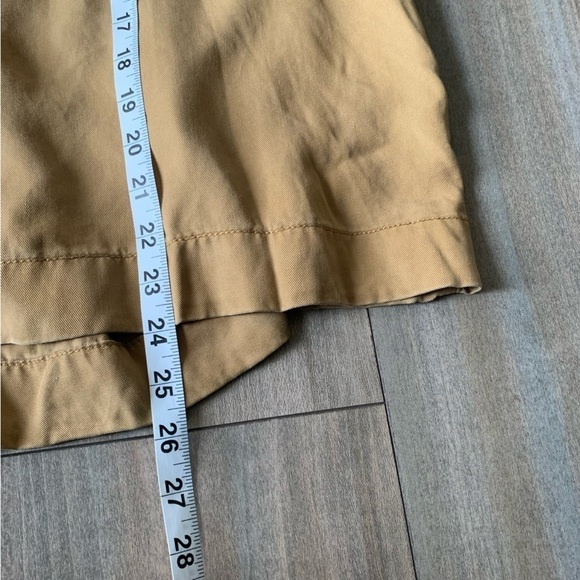 LOFT 100% lyocell snap button utility swing jacket tan beige size XL - Picture 5 of 6